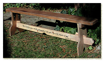 click to read description & to see more images of the bench.